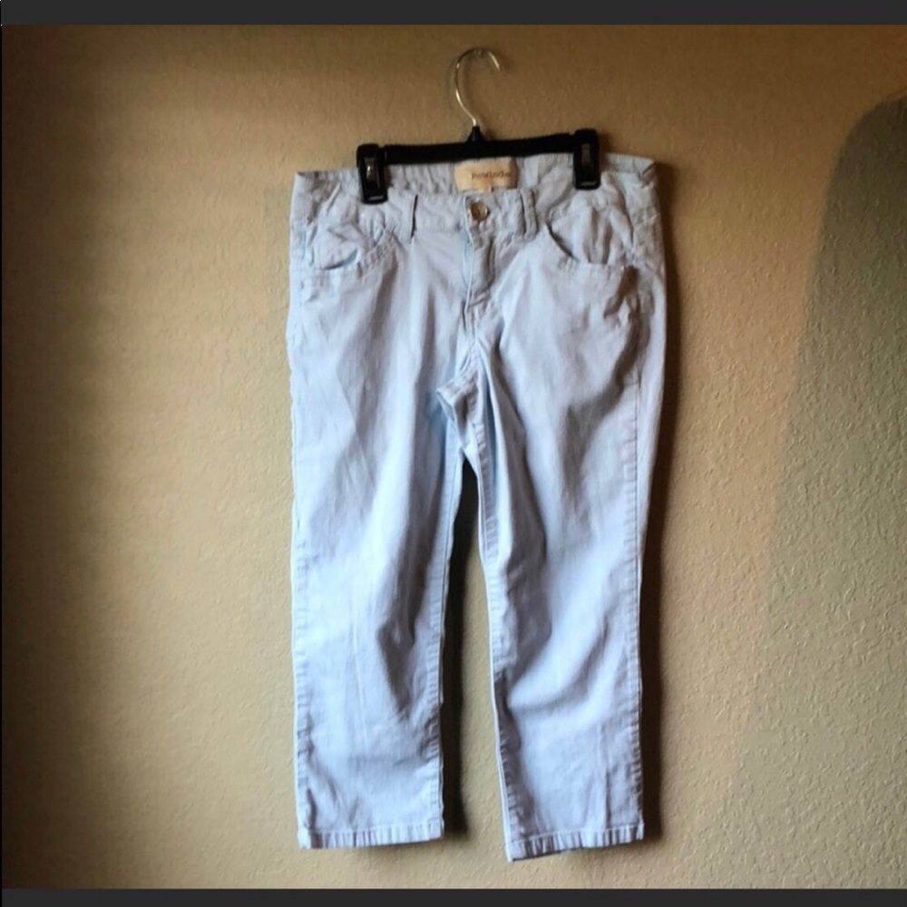 Rewind Vintage Early 2000’s Y2K Light Blue Cropped Pants Juniors Size 11